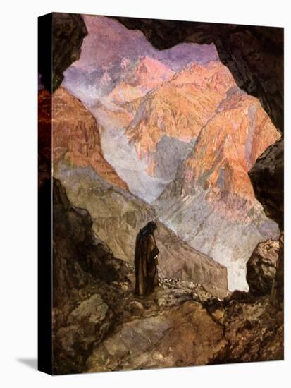 Elijah in the desert of Horeb - Bible-William Brassey Hole-Premier Image Canvas
