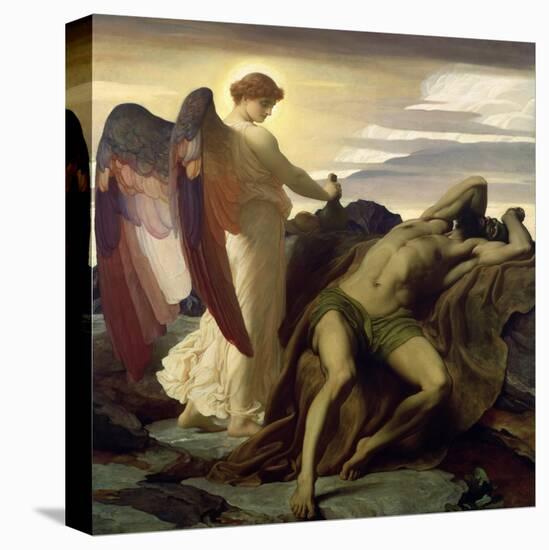 Elijah in the Wilderness, 1877-8-Frederick Leighton-Premier Image Canvas