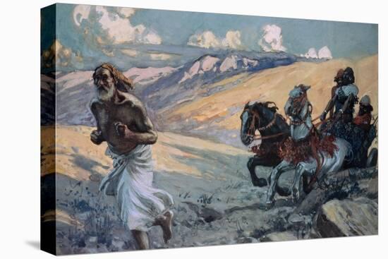 Elijah Runs Before the Chariot of Ahab-James Tissot-Premier Image Canvas
