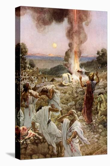 Elijah 'S Sacrifice at Mount Carmel - Bible-William Brassey Hole-Premier Image Canvas