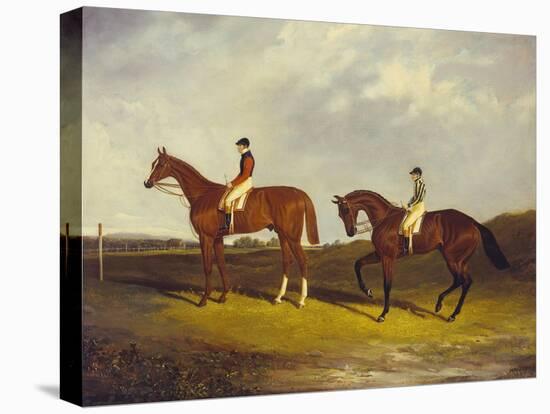 Elis' with J. Day Up: Winner of the St. Ledger, 1836 and 'Bay Middleton' with J. Robinson Up: the…-David Dalby of York-Premier Image Canvas