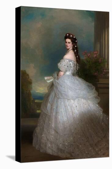 Elizabeth (1837-98), Empress of Austria, 1865-Franz Xaver Winterhalter-Premier Image Canvas