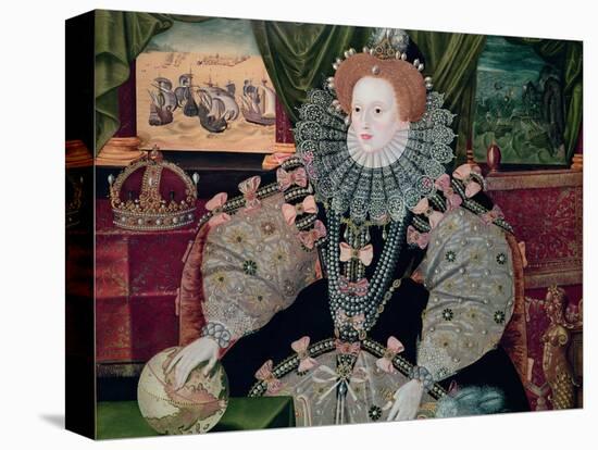 Elizabeth I, Armada Portrait, circa 1588-George Gower-Premier Image Canvas