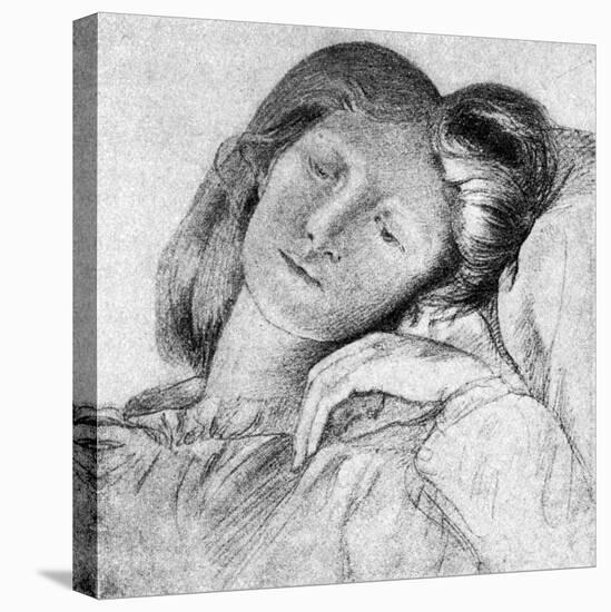 Elizabeth Siddal - wife-Dante Gabriel Rossetti-Premier Image Canvas