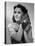 ELIZABETH TAYLOR (b/w photo)-null-Stretched Canvas