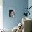 Elizabeth Taylor (b/w photo)-null-Stretched Canvas displayed on a wall