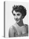 ELIZABETH TAYLOR early 50'S (b/w photo)-null-Stretched Canvas