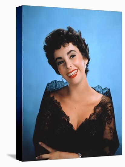 ELIZABETH TAYLOR in the 50's (photo)-null-Stretched Canvas