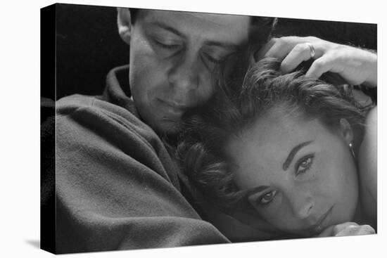 Elizabeth Taylor with husband Eddie Fisher, c.1960-Toni Frissell-Premier Image Canvas