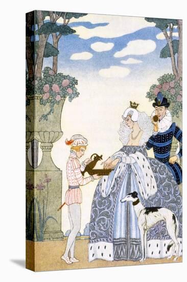 Elizabethan England, from 'The Art of Perfume', Pub. 1912 (Pochoir Print)-Georges Barbier-Premier Image Canvas