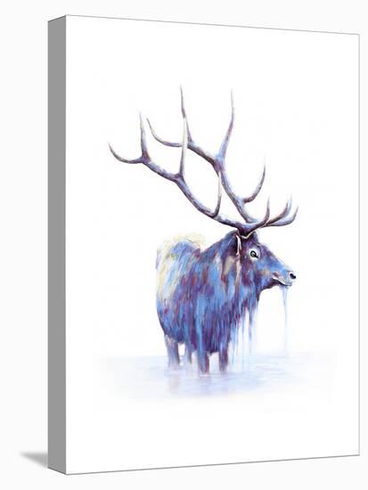 Elk in Water-Michelle Faber-Premier Image Canvas