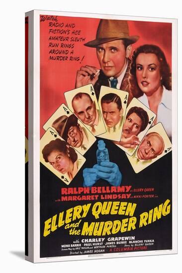 Ellery Queen and the Murder Ring-null-Stretched Canvas