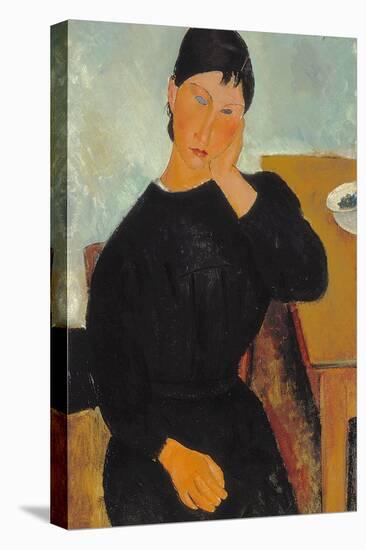 Elvira Resting at a Table, 1919-Amedeo Modigliani-Premier Image Canvas