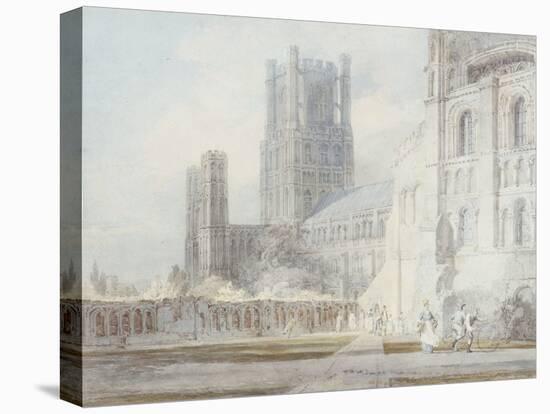 Ely Cathedral from the South-East, 1794-J. M. W. Turner-Premier Image Canvas