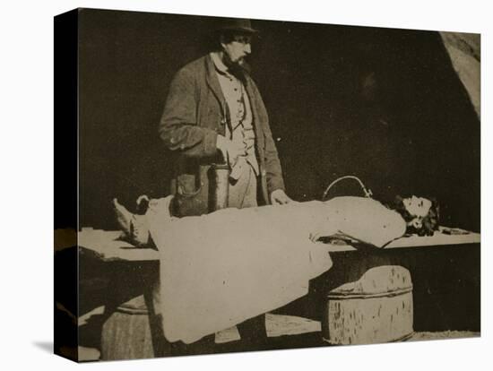 Embalming Surgeon at Work, 1861-65-Mathew Brady-Premier Image Canvas