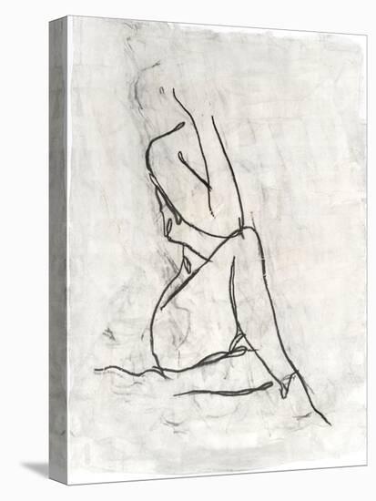 Embellished Nude Contour Sketch I-Ethan Harper-Stretched Canvas