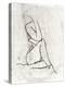 Embellished Nude Contour Sketch I-Ethan Harper-Stretched Canvas