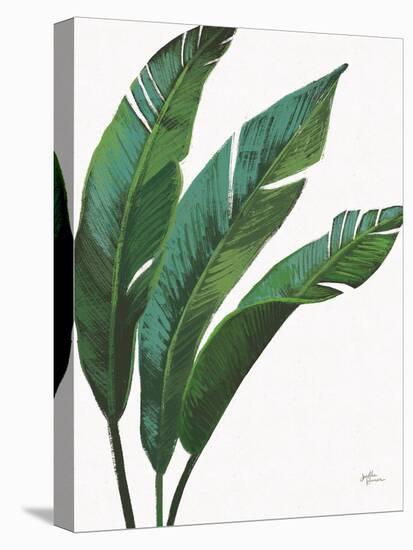 Emerald Banana Leaves I-Janelle Penner-Stretched Canvas