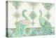 Emerald Peacock Rectangle-Janice Gaynor-Stretched Canvas