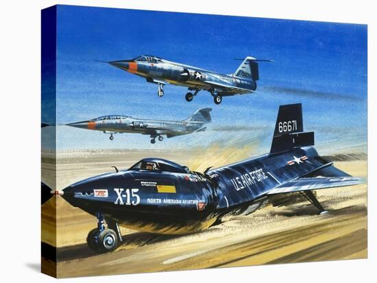 Emergency Landing of the X-15 During a Test Flight-Wilf Hardy-Premier Image Canvas
