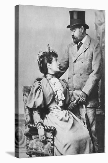 'Emile Zola and Jeanne Rozerat', c1890, (1939)-Pierre Petit-Stretched Canvas