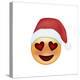 Emoji Smile Heart Xmas Hat-Ali Lynne-Premier Image Canvas