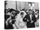 Emotional Italian Father Weeping as He Walks His Daughter Down the Aisle-Paul Schutzer-Premier Image Canvas