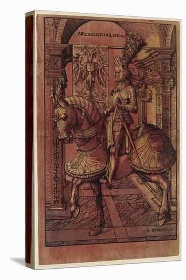 Emperor Maximilian I, Armed on Horseback, 1508-Hans Burgkmair-Premier Image Canvas
