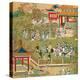 Emperor Yang Ti Strolling in His Gardens with His Wives, from a History of Chinese Emperors-null-Premier Image Canvas