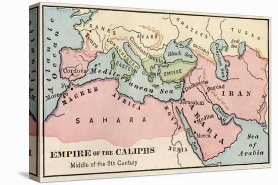 Empire of the Arab Caliphs, Middle of the 8th Century-null-Premier Image Canvas