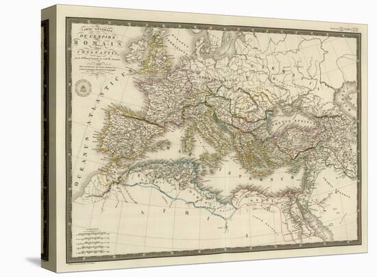 Empire Romain sous Constantin, c.1822-Adrien Hubert Brue-Stretched Canvas