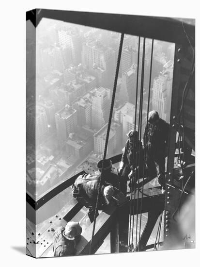 Empire State Building, New York City, C.1930 (Gelatin Silver Print)-Lewis Wickes Hine-Premier Image Canvas