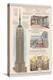 Empire State Building Technical-Lantern Press-Stretched Canvas