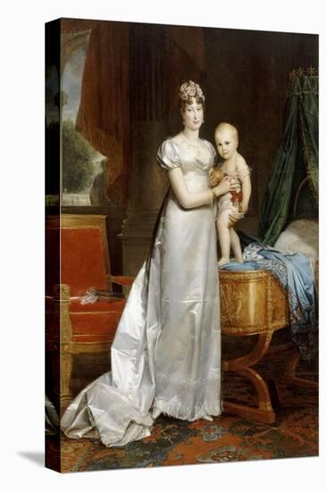 Empress Marie-Louise with the King of Rome-François Pascal Simon Gérard-Premier Image Canvas