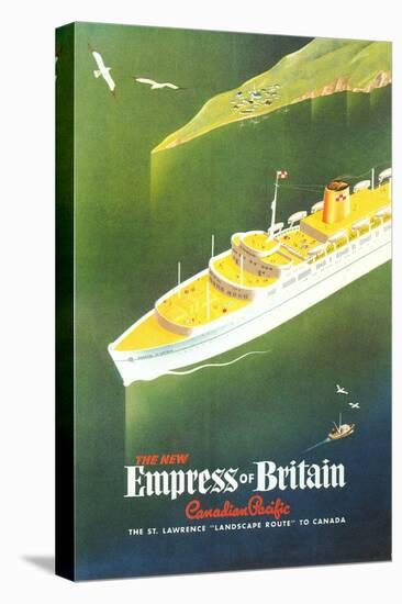 Empress of Britain Travel Poster-null-Stretched Canvas