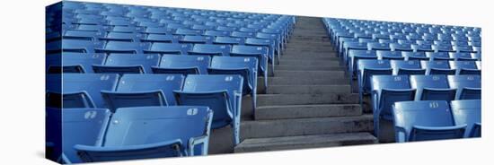 Empty Blue Seats in a Stadium, Soldier Field, Chicago, Illinois, USA-null-Premier Image Canvas