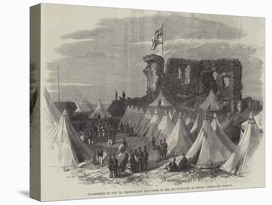 Encampment of the 3rd Westmorland Volunteers in the Old Courtyard of Kendal Castle-null-Premier Image Canvas