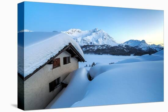 Enchanted Atmosphere During the Blue Hour at Alp Spluga-Roberto Moiola-Premier Image Canvas