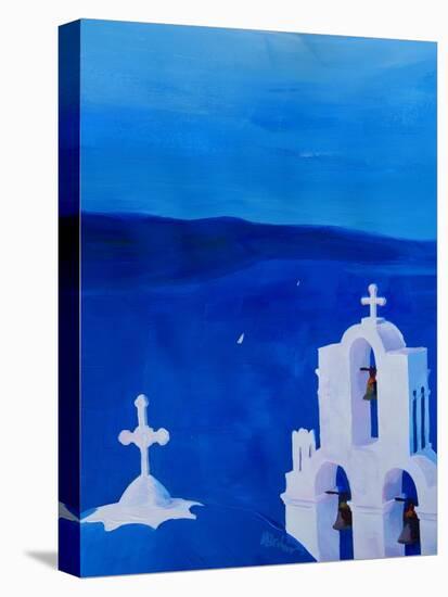 Enchanting Santorini Greece View from Oia-Markus Bleichner-Stretched Canvas