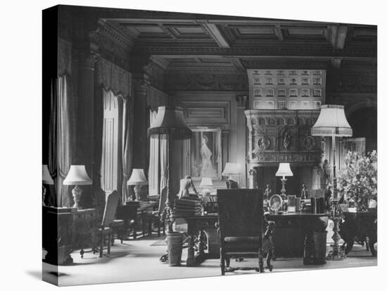 End of Great Hall at Cliveden, Estate Owned by Lord William Waldorf Astor and Wife Lady Nancy Astor-Hans Wild-Premier Image Canvas