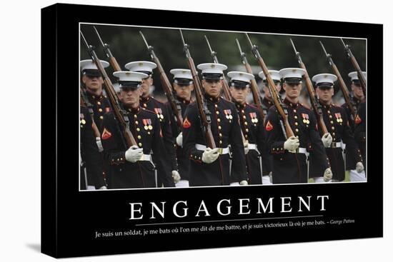 Engagement: Citation Et Affiche D'Inspiration Et Motivation-null-Premier Image Canvas