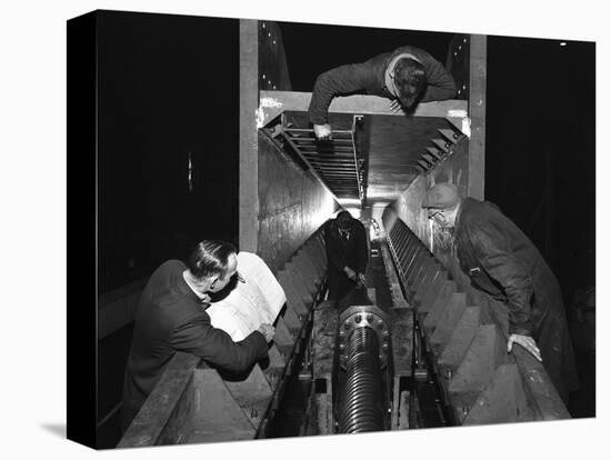 Engineers Working at Husband and Co, Chesterfield, Derbyshire, 1962-Michael Walters-Premier Image Canvas