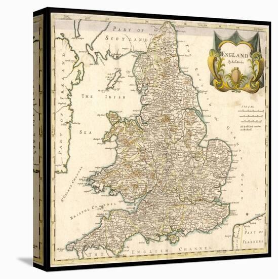 England and Wales-Robert Morden-Stretched Canvas