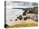 England, Cornwall, Bedruthan Steps, Coast, Sandy Beach, Rocks, Sea-Dietmar Walser-Premier Image Canvas