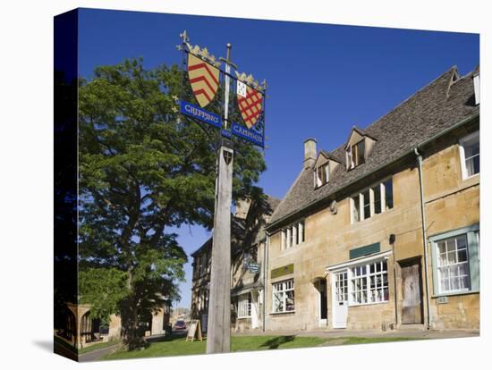 England, Gloustershire, Cotswolds, Chipping Campden, Heraldic Town Sign-Steve Vidler-Premier Image Canvas