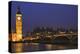 England, London. Big Ben and Westminster Bridge over River Thames.-Jaynes Gallery-Premier Image Canvas