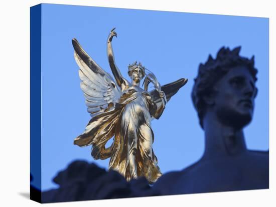 England, London, Buckingham Palace, Queen Victoria Memorial Statue, Peace and Victory Statue-Steve Vidler-Premier Image Canvas