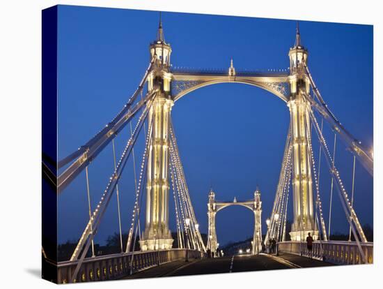 England, London, Chelsea, Albert Bridge-Steve Vidler-Premier Image Canvas