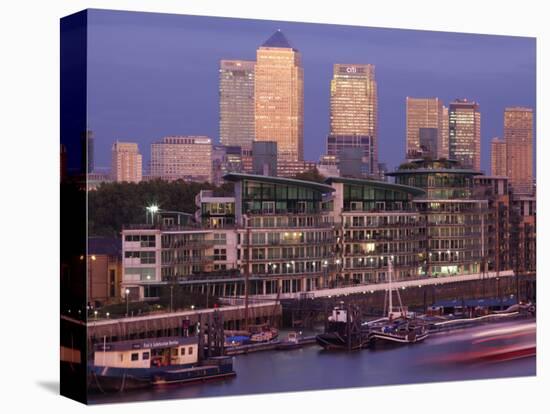 England, London, Docklands, Canary Wharf Skyline-Steve Vidler-Premier Image Canvas