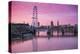 England, London, Southbank, the London Eye, Sunrise-Walter Bibikow-Premier Image Canvas